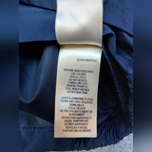 OshKosh Lightweight Packable Hooded Rain Jacket Windbreaker Purple Blue Size 4T - Picture 6 of 8